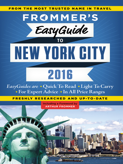 Title details for Frommer's EasyGuide to New York City 2016 by Pauline Frommer - Wait list
